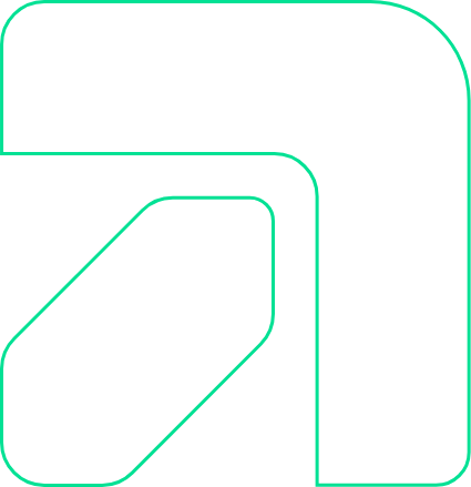 Decorative green outline graphic
